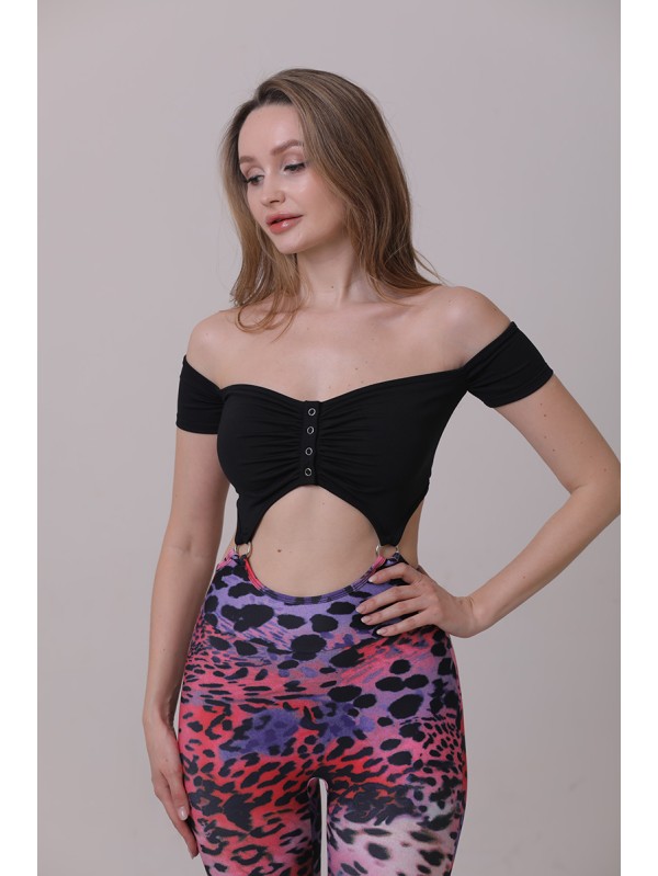 Lafitwear original European and American style women's crossover strappy bust one-piece jumpsuit with a stylish backless and sexy design