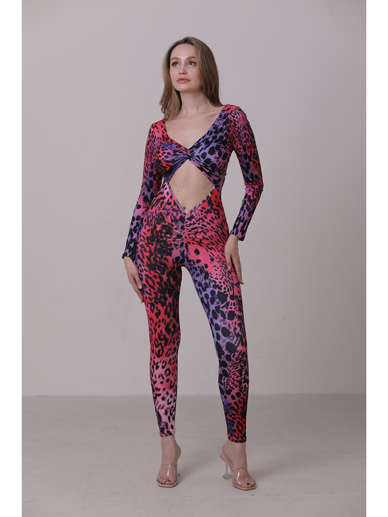 Off shoulder tie up jumpsuit 