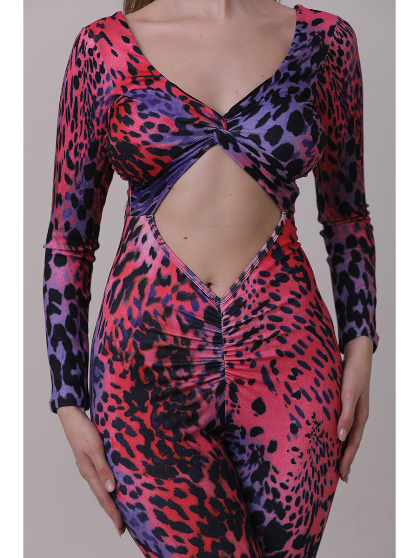Off shoulder tie up jumpsuit 