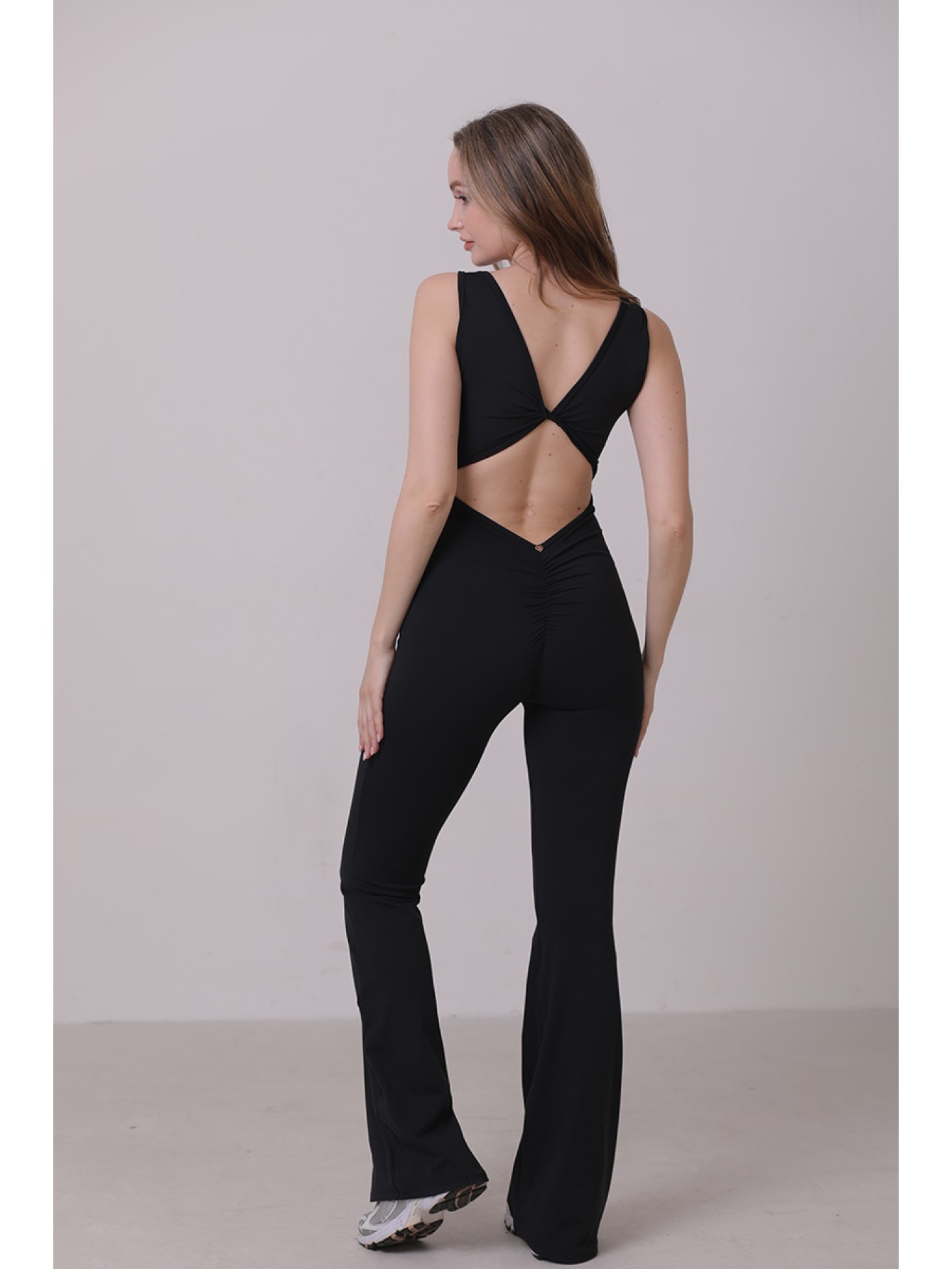 Twist sporty flare jumpsuit  
