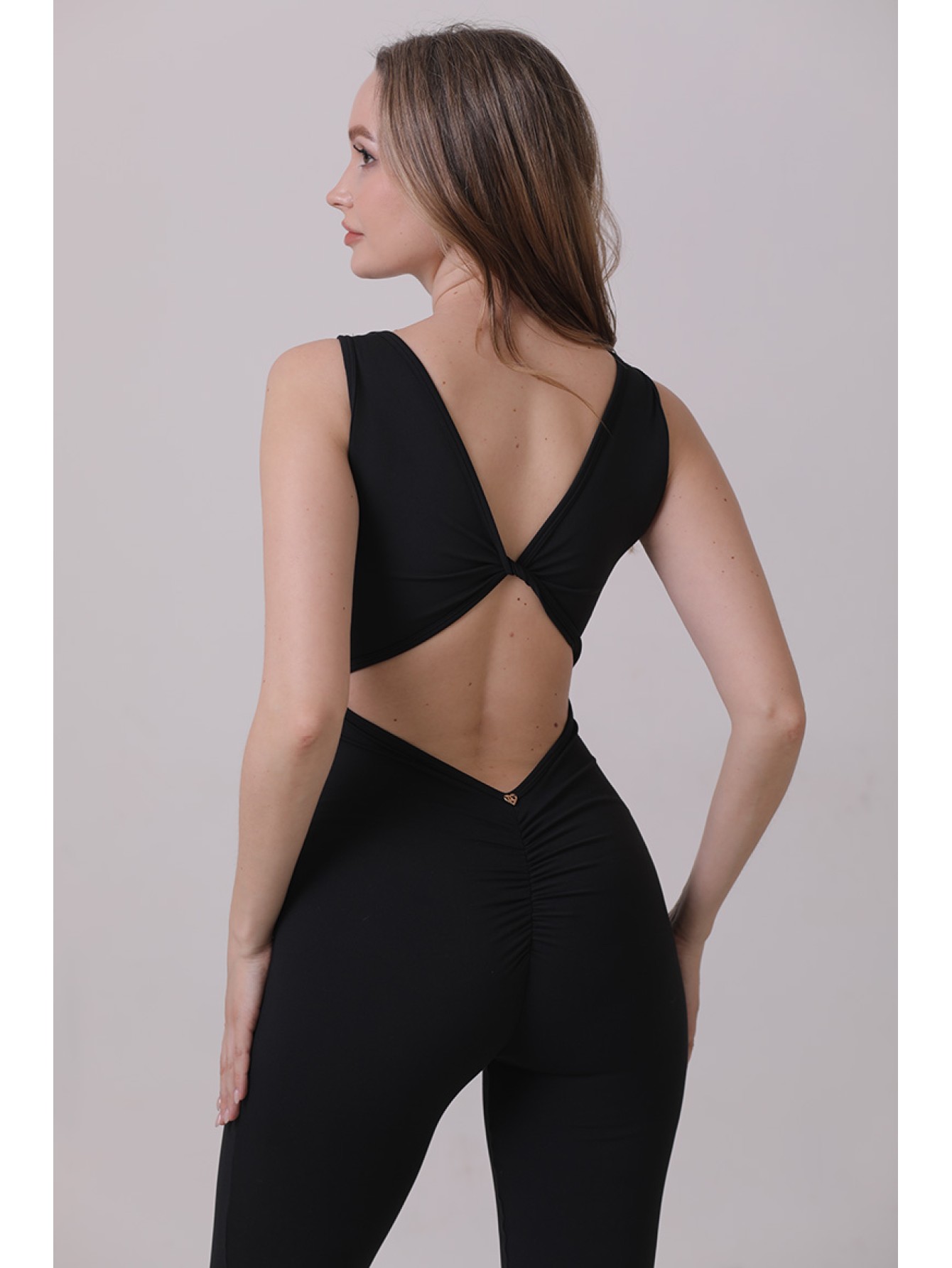 Twist sporty flare jumpsuit  