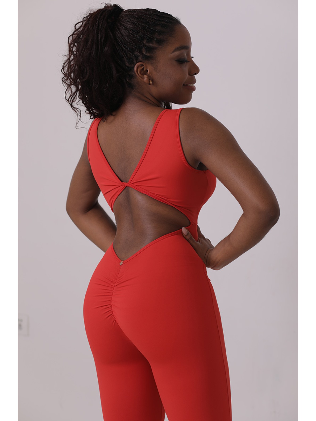 Twist sporty flare jumpsuit  