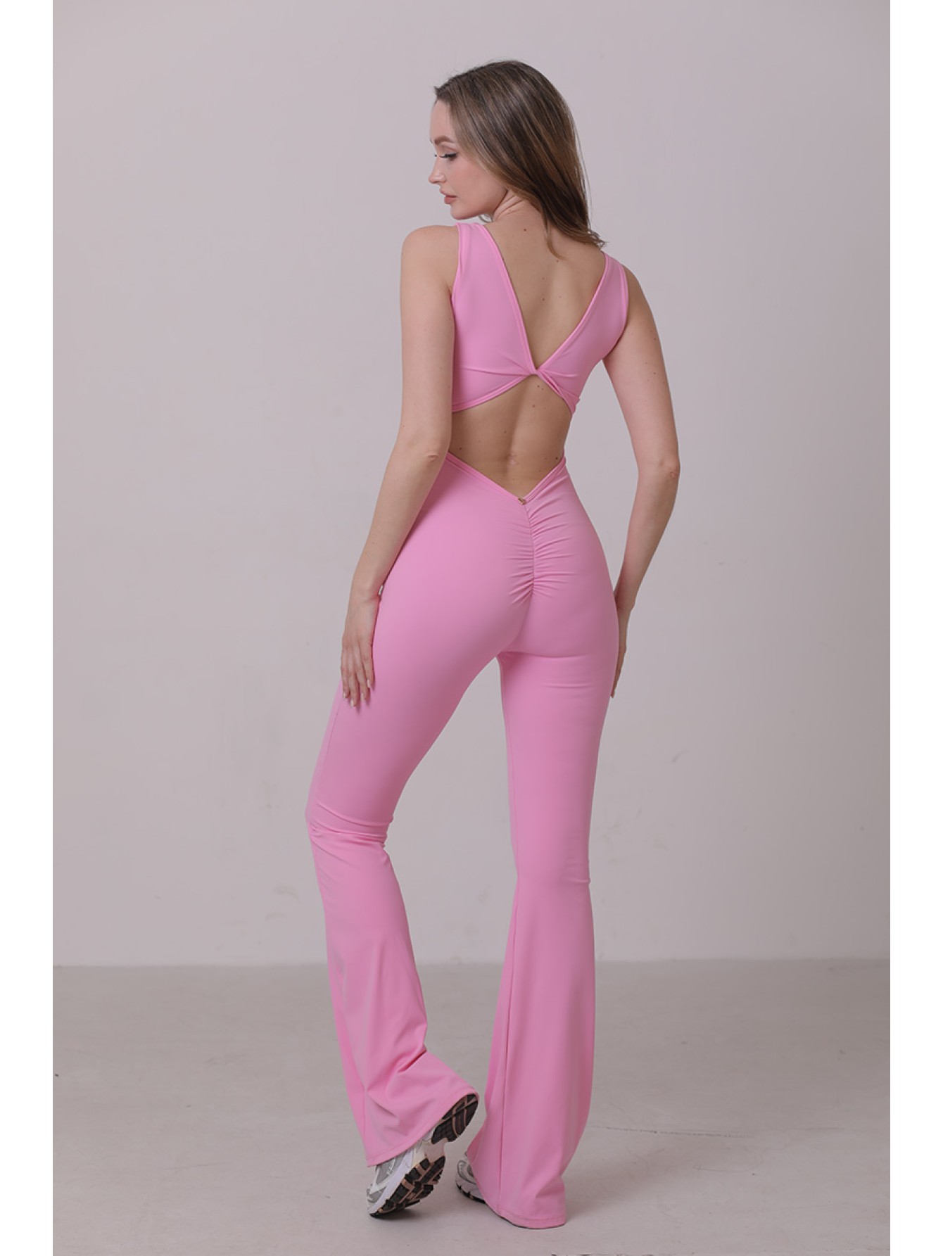Twist sporty flare jumpsuit  