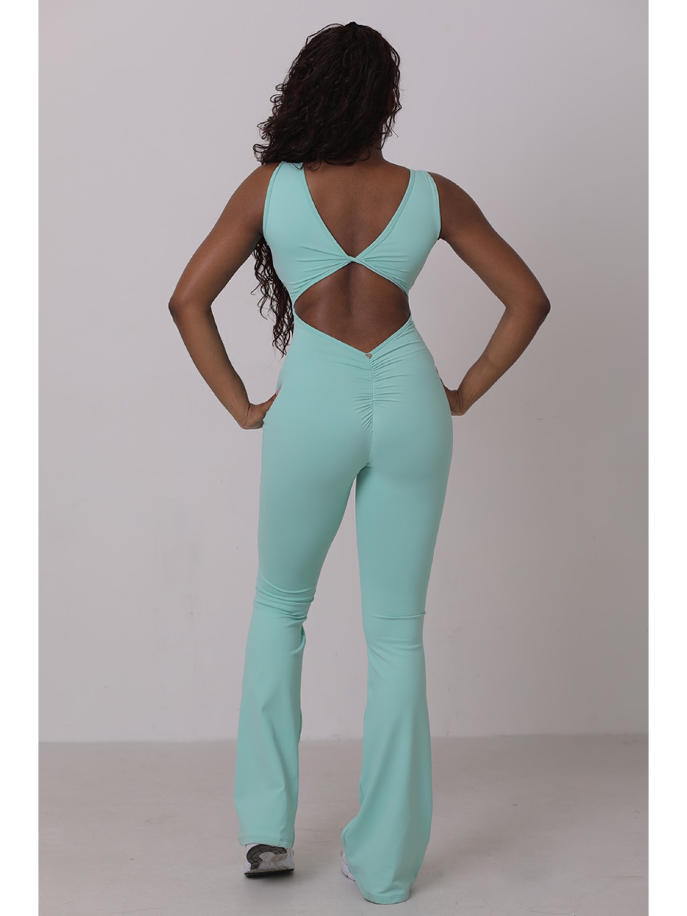 Twist sporty flare jumpsuit  