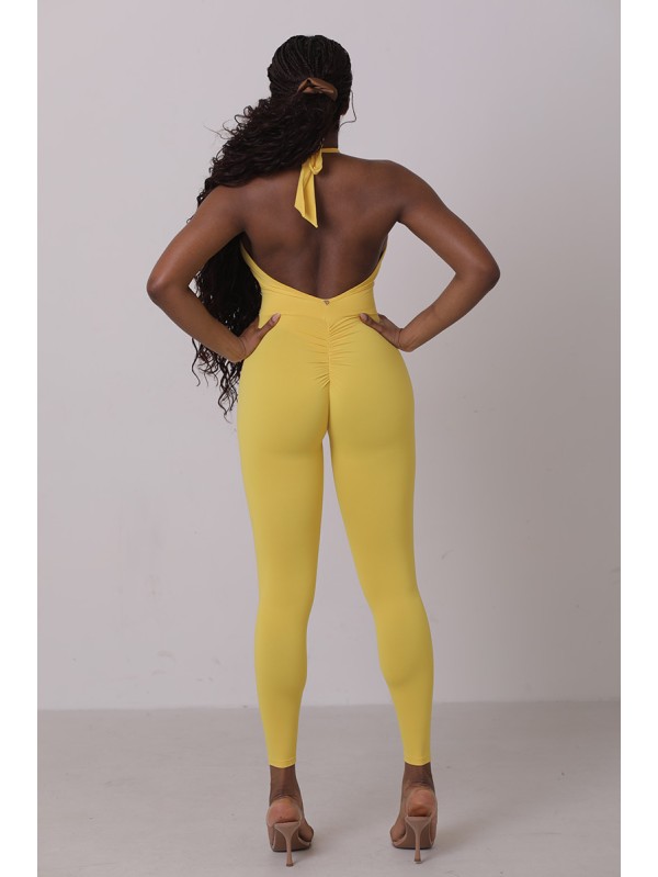 Lafitwear original European and American style women's crossover strappy bust one-piece jumpsuit with a stylish backless and sexy design